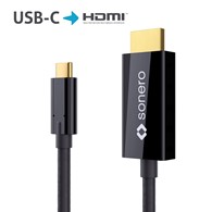 Sonero XUCC010-020 kabel USB-C/HDMI 4K 18Gbps 2,0m czarny