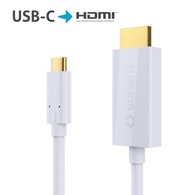 Sonero XUCC011-010 kabel USB-C na HDMI 18 Gbps, biały, 1,0m