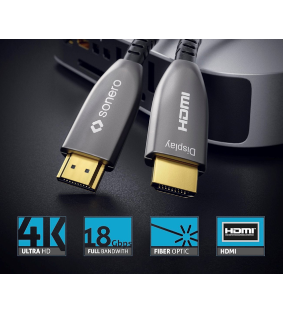 Sonero XAOC210-100 kabel światłowodowy High Speed HDMI 4K 18Gbps 10,0m