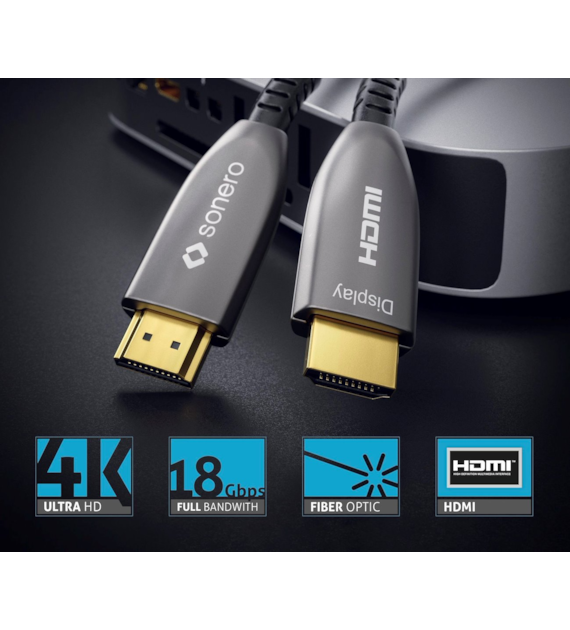 Sonero XAOC210-500 kabel światłowodowy High Speed  HDMI 4K 18Gbps 50,0m