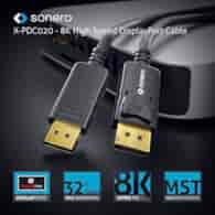 Sonero XPDC020-018 High Speed kabel DisplayPort 8K 32,4Gbps 1,8m