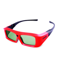 xPand X103-CP3 okulary migawkowe 3D IR czerwono-czarne
